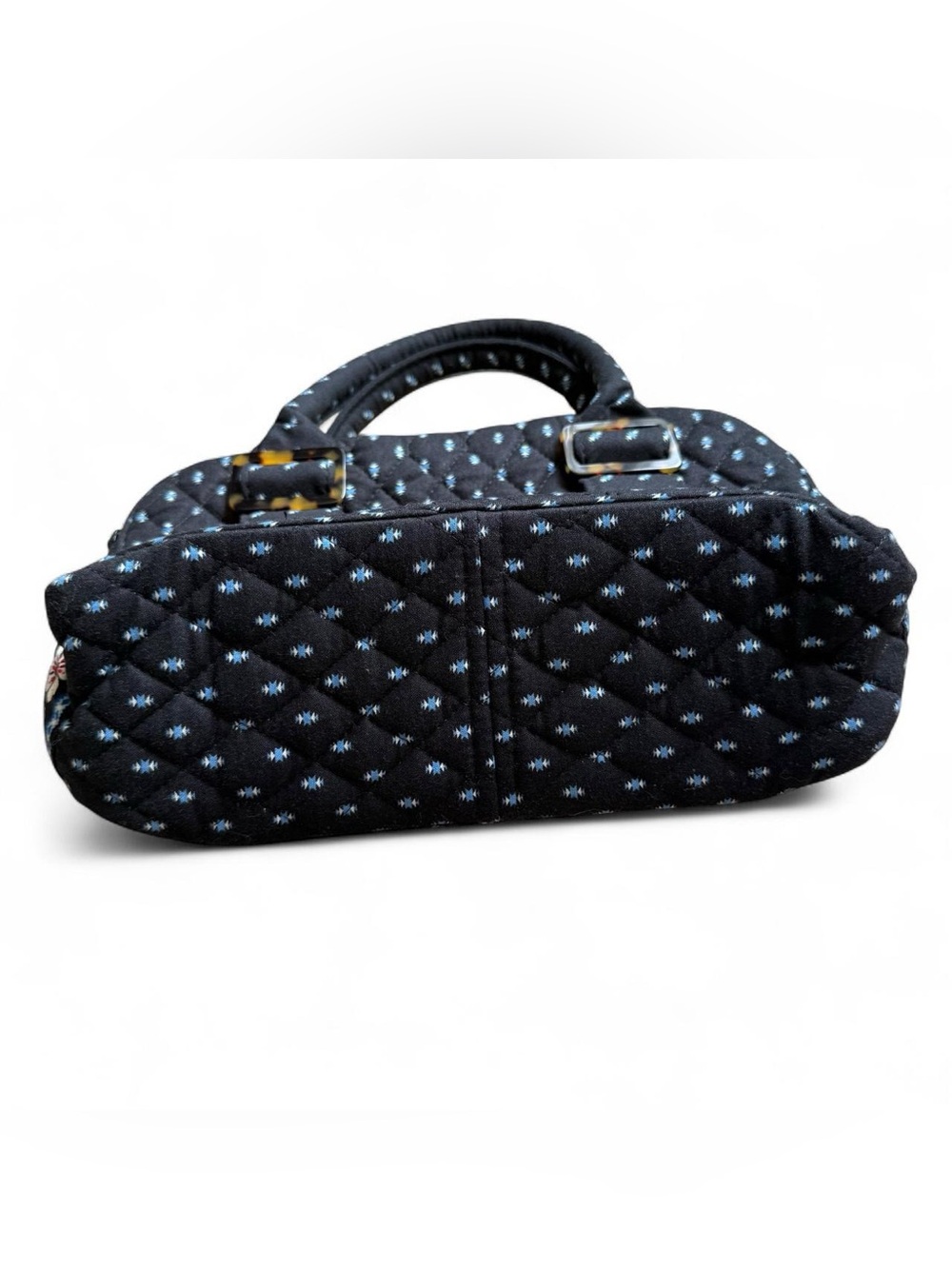 Vera Bradley Quilted Black Patterned Top-Handle Women's Bag - Picture 3 of 5